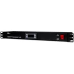 Getfort GF-TR 1U Rack Termostaat, Digitaalne, 19-tolline, Must