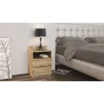 &Ouml;&ouml;kapp Top e Shop M1 ARTISAN, tammepuust viimistlusega, 2 sahtliga, 400&times;320&times;590 mm