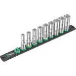 Wera 3/8 inch s&uuml;vapesade komplekt magnetr&ouml;&ouml;pal, 9-osaline, meetriline, must/roheline