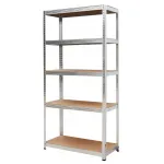 AWTOOLS Shelf Rack 5 Shelves 180x90x40 cm Load 250 kg per Shelf 5.0 mm Galvanized Steel