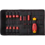 Kruvikeerajakomplekt Wiha slimVario 1/4 43467 (mudel 7209NK2004) &ndash; kompaktne vahetatavate otsikutega komplekt