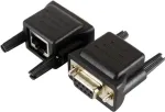 EXSYS EX-47961 RS-232 to RJ-45 konsoolikaabli adapter, DB9 isane to RJ45 isane, 1,8m, must