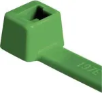 HellermannTyton T18R roheline kaablivits, 100 x 2,5 mm, PA66, 80 N, 100 tk (116-01815)