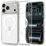 Spigen Ultra Hybrid MagSafe &uuml;mbris iPhone 18 Pro / 17 Pro jaoks - kristallselge valge