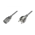 Digitus toitekaabel, CEE 7/7 (t&uuml;&uuml;p-F) - C13 M/F, H05VVF3G 0.75 mm&sup2;, 1.2 m, must