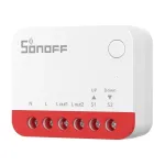 Nutikas l&uuml;liti Sonoff MINI-ZBRBS ZigBee-ga &uuml;hilduv minisuurus seina sisse paigaldamiseks, madala profiiliga relee