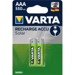 Varta Recharge Accu Solar AAA 550 mAh NiMH patareid, 2 tk (56733101402)