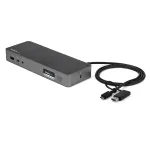 StarTech.com Universaalne s&uuml;learvuti dokkimisjaam, h&uuml;briid USB-C ja USB-A dokk, kahekordne 4K DP ja HDMI, 60W PD, Mac / Windows / Chrome OS, 4x USB 5Gbps jaotur, GbE