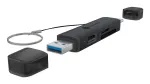 Kaardilugeja icybox 61179 &mdash; USB 3.2 Gen1 3-in-1, USB USB-C ja Type-A pistikud
