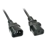 Lindy 5m IEC pikenduskaabel, must, 5 m, C13 pesa, C14 pistik