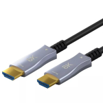 Goobay 65559 Ultra High Speed HDMI 2.1 optiline h&uuml;briidkaabel 20 m, A-t&uuml;&uuml;pi, 8K 60 Hz / 4K 120 Hz, must/hall