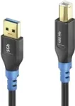 USB-kaabel PureLink FI-U200-003 USB 2.0 0,3 m USB A USB B Must Sinine