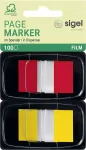 Bookmark Sigel HN496 Flexible punane kollane 100 tk