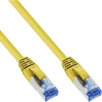 InLine B-76805Y Cat6A S/FTP (PiMF) halogeenivaba &uuml;henduskaabel, 5 m, kollane, 25-pakk