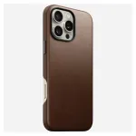 Mobiiltelefoni &uuml;mbris Nomad NM01389385 iPhone 16 Pro Max jaoks, 17,5 cm (6,9 tolli), pruun, alumiinium/PC/mikrokiud/nahk