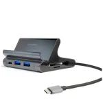 4smarts 7in1 jaotur ja alus tahvelarvutile ja telefonile DeX-režiimiga, HDMI, RJ45, hall