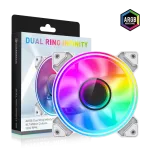 Gamemax | Korpusventilaator | DUAL RING INFINITY | Valge
