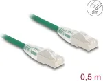 V&otilde;rgukaabel DeLOCK RJ45 Cat.6A pistik pistikusse 0,5 m roheline