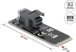DeLOCK 61070 sisemine SFF-8643 adapter M.2 isane 32 Gbit/s must