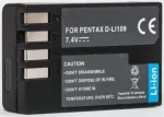 Extra Digital D-Li109 aku Pentax jaoks, 7,4V 1050mAh, Li-ion