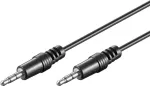 Wentronic Goobay 3,5 mm pistik&uuml;henduskaabel HQ, must, 0,6 m - 3,5 mm pistik (3-kontaktiline, stereo) > 3,5 mm pistik (3-kontaktiline, stereo) (51141)