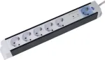 Pikendusjuhe AS Schwabe Power Strip 18672 Master/Slave funktsiooniga, valge/must