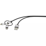 USB-kaabel Renkforce RF-4600467 0,5 m USB A USB C/Micro-USB B/Lightning Hall