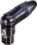 Neutrik XLR-pistikupesa, nurga all, pooluste arv: 3, must NC3FRX-BAG 1 tk (NC3FRX-BAG)