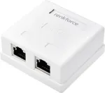Renkforce v&otilde;rguadapter pealepandav CAT 6 2 porti valge (RF-4540914)