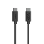 Hama 00086446 laadimiskaabel, USB-C &ndash; USB-C, 60 W, 1,2 m, must