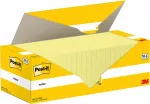 Post-It 654-CY-VP24 m&auml;rkmepaberid ruudukujulised kollased 100 lehte (654-CY-VP24)