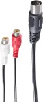 Audio kaabel ShiverPeaks BS10201 0.2m DIN (5-pin) 2 x RCA Must
