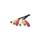shiverpeaks BASIC-S 3x RCA - 3x RCA 1,5m - 3 x RCA - isane - 3 x RCA - isane - nikkel - must - punane - valge - kollane (BS40150-1.5)