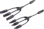 shiverpeaks &reg;-PV4 T-adapteri kaablikomplekt, 3/1, 4mm&sup2;, must/must, 30cm (BS02-21033)
