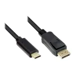 Good Connections adapterkaabel USB-C DP1.2-le must 3m