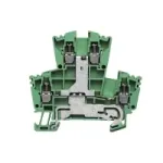 Weidm&uuml;ller L&auml;biv klemmliist, kruvi&uuml;hendus, 2,5 mm&sup2;, 24 A, 800 V, roheline, 100 tk