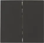 Heinrich Kopp Flush Double Rocker Switch Cover HK07 Anthracite