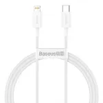 Baseus Superior Series USB-C - Lightning kaabel, 20W PD, 1 m, valge (CATLYS-A02)