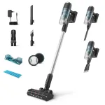 Juhtmevaba tolmuimeja Philips 3000 seeria XC3133/01, kotita 25.2V Li‑ioon, ts&uuml;klonlahutus, turbohari, minihari, must/sinine