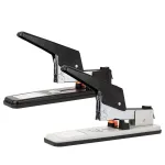 DELI E0392 Heavy Duty Stapler, 60 Sheets Capacity, Black/Silver