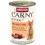 ANIMONDA Carny Kitten vasikaliha, kana, kalkun - m&auml;rg kassitoit - 400g