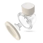Juhtmeta elektrooniline rinnapump neno VENTO Three-Phase, laetav, kaasaskantav, LCD-ekraan, 150 ml pudel, BPA-vaba, beež
