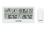 Blaupunkt WS20WH ilmajaam v&auml;listemperatuuri anduriga, v&auml;rviline LCD, DCF raadiokell, kuufaas, USB laadimine