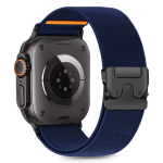 Tech-Protect Nylon Clasp kellarihm Apple Watch 6 / 7 / 8 / 9 / 10 / SE / Ultra 1 / 2 jaoks, 44/45/46/49 mm, navy