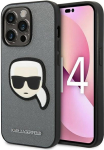 Karl Lagerfeld KLHCP14XSAPKHG k&otilde;vakate Apple iPhone 14 Pro Max-le, Saffiano Karl's Head Patch, h&otilde;bedane