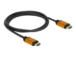 HDMI-kaabel DeLOCK 85728 1,5 m t&uuml;&uuml;p A must kuldne