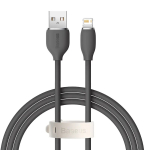 USB 2.0 andmekaabel Baseus Jelly Lightning to USB-A 1,2 m, must