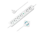 Pikendusjuhe LogiLink LPS271 1,5 m 6 vahelduvvoolupistikut Siseruumides Valge