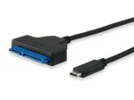 Equip USB Type C to SATA kaabel, Must, 6 Gbit/s, 50 mm, 150 mm, 500 mm, 50 g