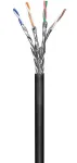 Microconnect KAB028-100 v&otilde;rgukaabel must 100 m Cat6 S/FTP (S-STP)
